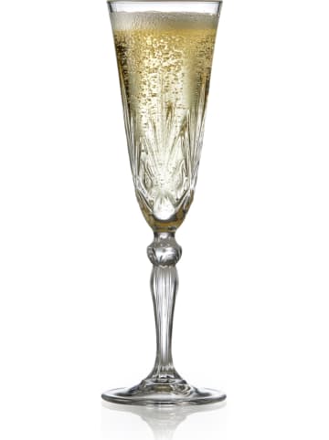 Lyngby Glas 4-delige set: champagneglazen "Melodia" - 160 ml
