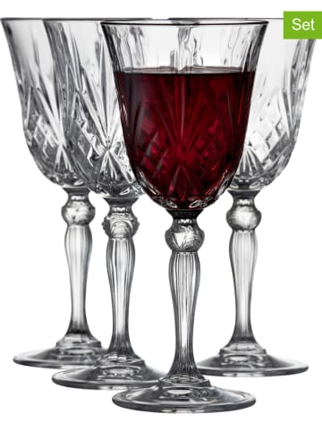 Lyngby Glas Kieliszki (4 szt.) "Melodia" do wina - 270 ml