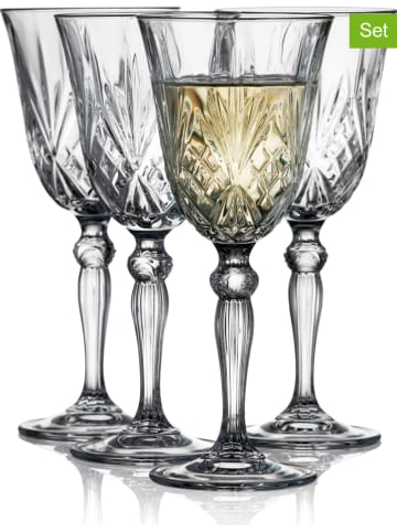 Lyngby Glas Kieliszki (4 szt.) "Melodia" do wina - 210 ml