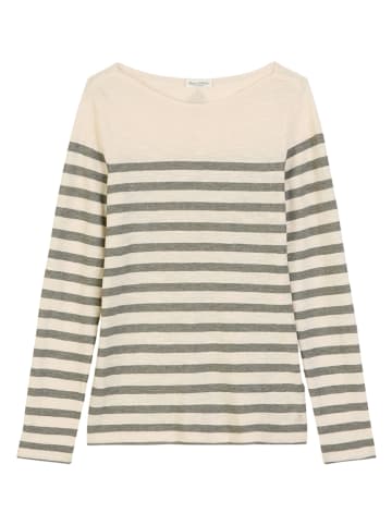 Marc O'Polo Longsleeve beige/groen