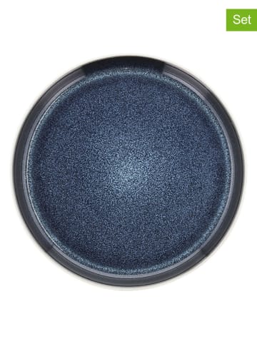 Bitz Talerzyki deserowe (6 szt.) "Gastro" w kolorze biało-granatowym - Ø 21 cm
