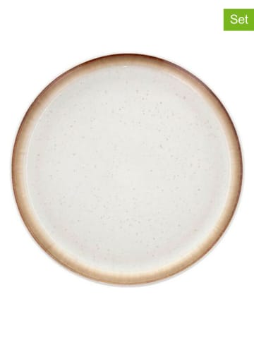 Bitz 6-delige set: dessertborden "Gastro" wit/crème - Ø 21 cm