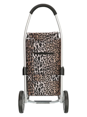 Beagles Wózek w kolorze jasnobrązowym na zakupy - 30 x 58 x 24 cm