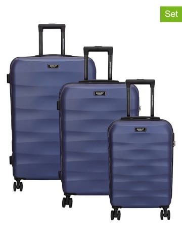 Beagles Walizki (3 szt.) w kolorze granatowym