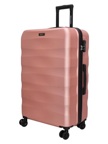 Beagles 3tlg. Hardcase-Trolleyset in Rosa
