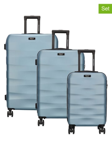 Beagles Walizki (3 szt.) w kolorze błękitnym