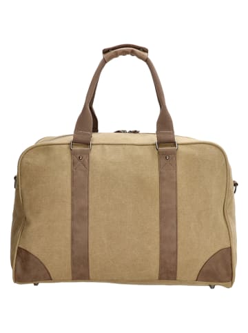 Beagles Reisetasche in Beige - (B)49 x (H32 x (T)22 cm