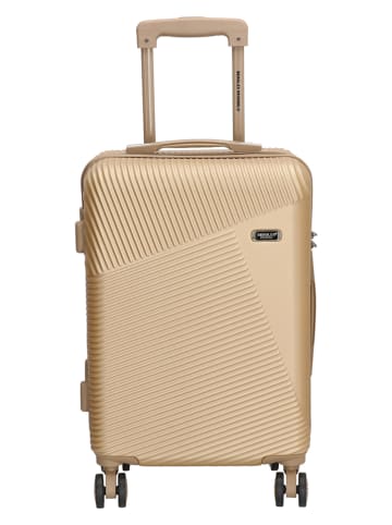 Beagles Hardcase-Trolley in Beige - (B)36 x (H)54 x (T)20 cm