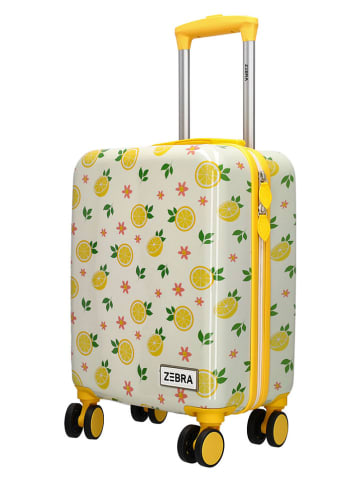 ZEBRA Walizka w kolorze kremowym - 32 x 47 x 22 cm