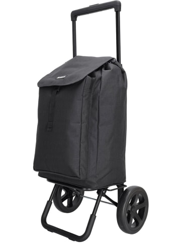 Beagles Boodschappentrolley antraciet - (B)43 x (H)100 x (D)40 cm