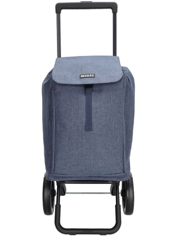 Beagles Boodschappentrolley blauw - (B)43 x (H)100 x (D)40 cm