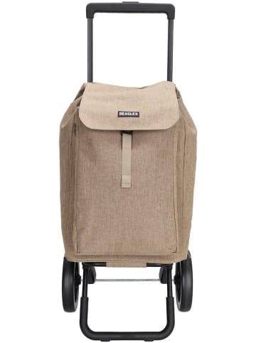 Beagles Boodschappentrolley beige - (B)43 x (H)100 x (D)40 cm