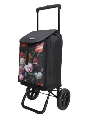 Beagles Boodschappentrolley zwart - (B)43 x (H)100 x (D)40 cm