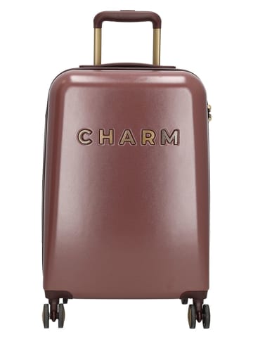 Charm Hardcase-Trolley in Braun - (B)36 x (H)55 x (T)20,5 cm
