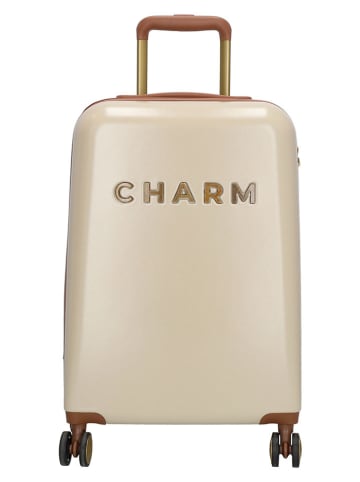 Charm Hardcase-Trolley in Beige - (B)36 x (H)55 x (T)20,5 cm