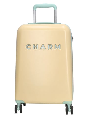 Charm Hardcase-trolley geel - (B)35 x (H)55 x (D)20,5 cm