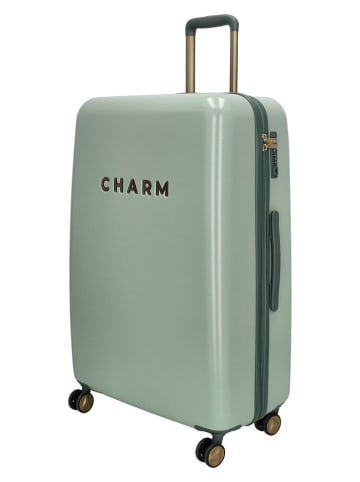 Charm 2-delige hardcase-trolleyset groen