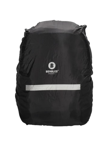 Beagles Osłonka przeciwdeszczowa w kolorze czarnym na plecak - 37 x 54 x 16 cm
