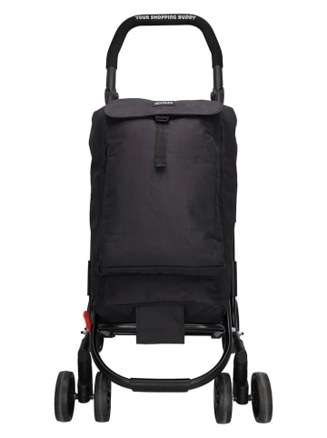 Beagles Boodschappentrolley zwart - (B)60 x (H)113 x (D)40 cm