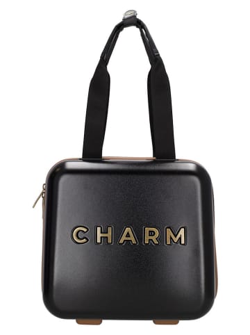 Charm Kosmetiktasche in Schwarz - (B)32 x (H)30 x (T)18 cm