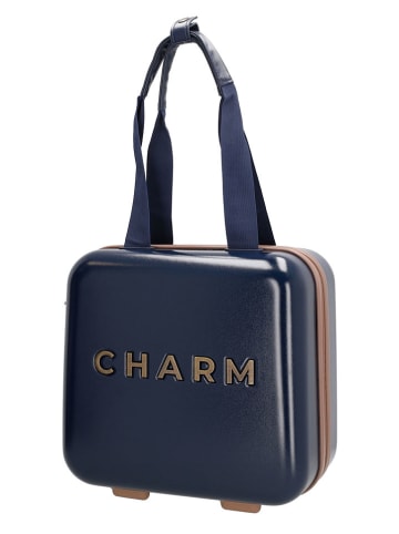 Charm Cosmeticatas donkerblauw - (B)32 x (H)30 x (D)18 cm