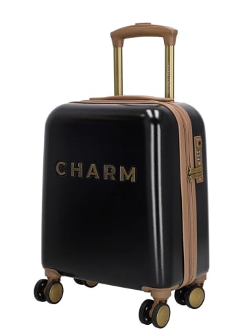 Charm Hardcase-Trolley "Capetown" in Schwarz - (B)34 x (H)45 x (T)20 cm