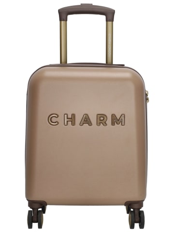Charm Hardcase-Trolley "Capetown" in Hellbraun - (B)34 x (H)45 x (T)20 cm