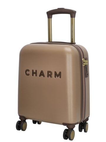 Charm Hardcase-Trolley "Capetown" in Hellbraun - (B)34 x (H)45 x (T)20 cm