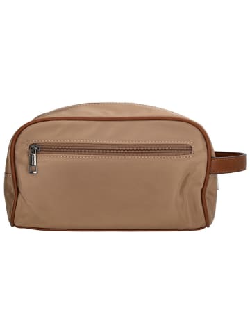 Charm Kosmetiktasche "Buckingham" in Hellbraun - (B)25 x (H)15 x (T)14 cm