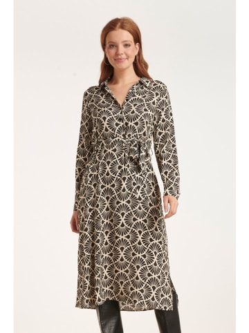 Smashed Lemon Kleid in Creme/ Schwarz