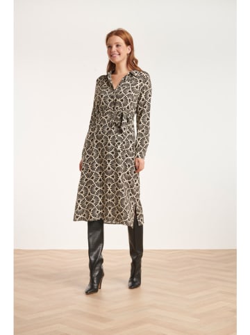 Smashed Lemon Kleid in Creme/ Schwarz