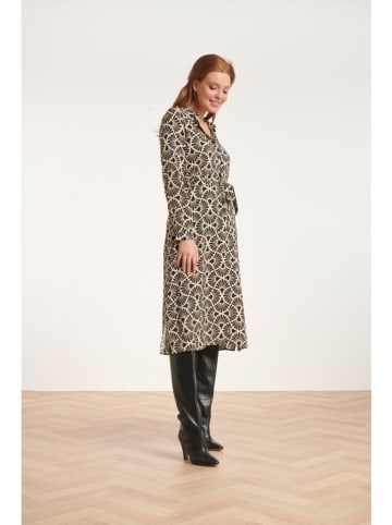 Smashed Lemon Kleid in Creme/ Schwarz