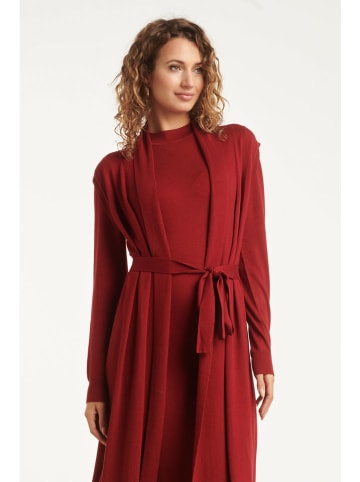 Smashed Lemon Cardigan in Bordeaux