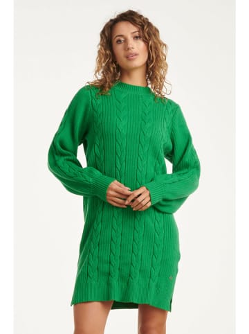 Smashed Lemon Sukienka dzianinowa w kolorze zielonym