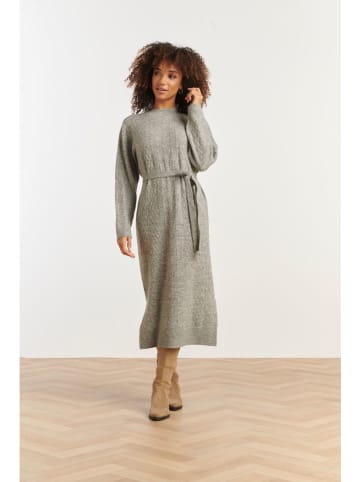 Smashed Lemon Sukienka dzianinowa w kolorze szarym