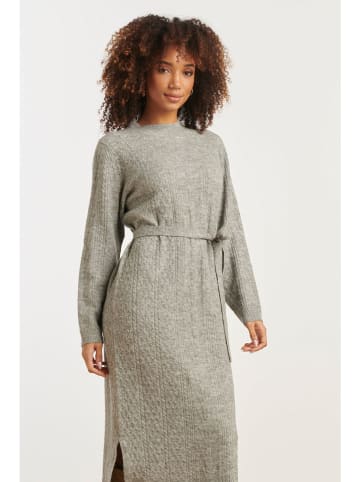 Smashed Lemon Strickkleid in Grau