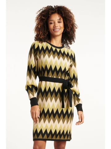 Smashed Lemon Strickkleid in Khaki/ Grün