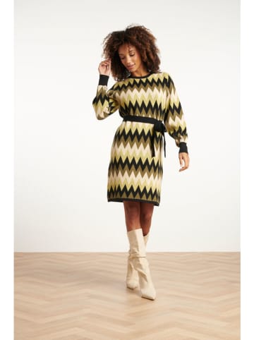 Smashed Lemon Strickkleid in Khaki/ Grün