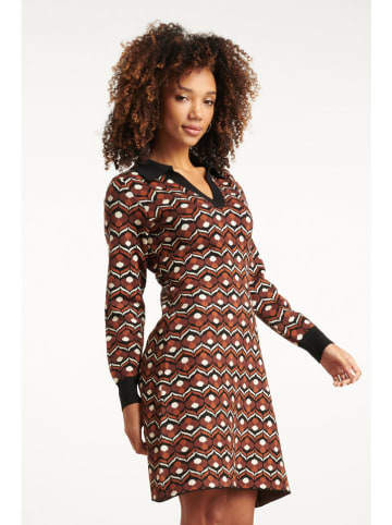 Smashed Lemon Sukienka dzianinowa w kolorze jasnobrązowym