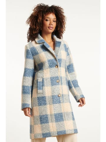 Smashed Lemon Übergangsmantel in Creme/ Hellblau