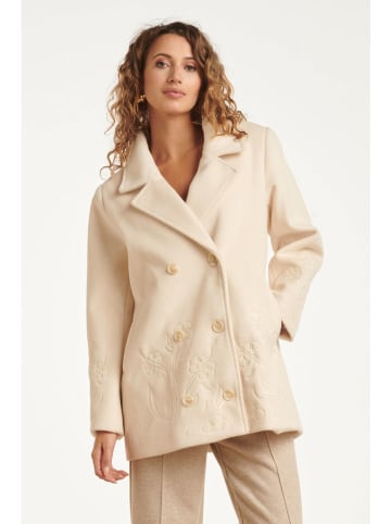 Smashed Lemon Płaszcz przejściowy w kolorze kremowym