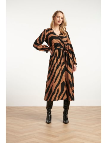 Smashed Lemon Sukienka w kolorze czarno-jasnobrązowym