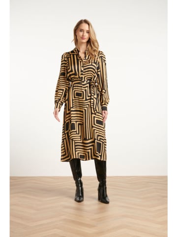 Smashed Lemon Kleid in Schwarz/ Beige