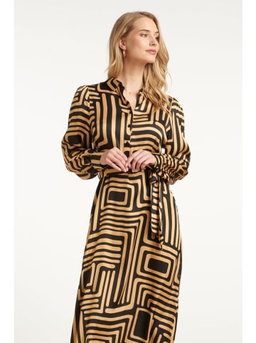 Smashed Lemon Kleid in Schwarz/ Beige