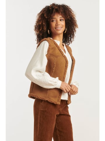 Smashed Lemon Kamizelka w kolorze jasnobrązowym