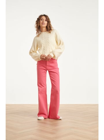 Smashed Lemon Spijkerbroek - flared fit - roze