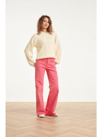 Smashed Lemon Spijkerbroek - flared fit - roze