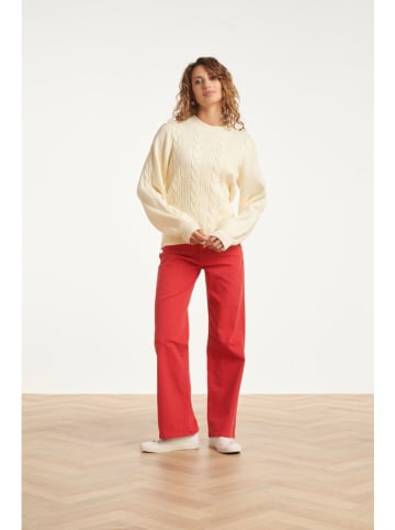 Smashed Lemon Spijkerbroek - flared fit - rood