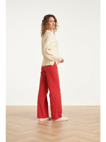 Smashed Lemon Jeans - Flared fit - in Rot