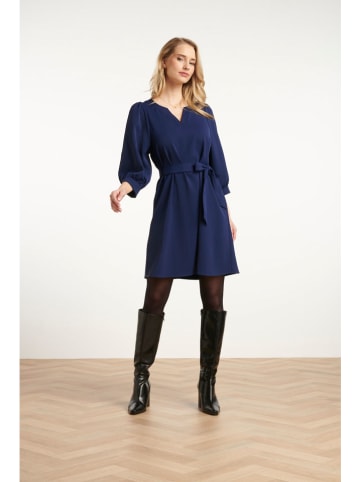 Smashed Lemon Kleid in Dunkelblau